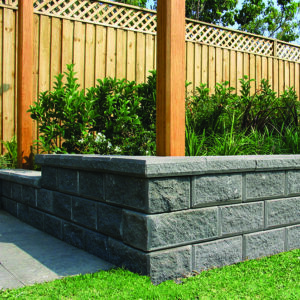Wallstone Grande Garden Wall - Charcoal
