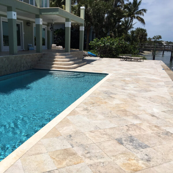 Country Classic Travertine Pool Pavers