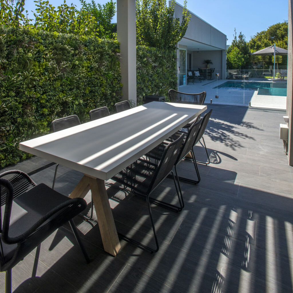 Stoneware Timber Coogee Outdoor Alfresco Tiles | Adelaide Classic Pools | Long Shot Images