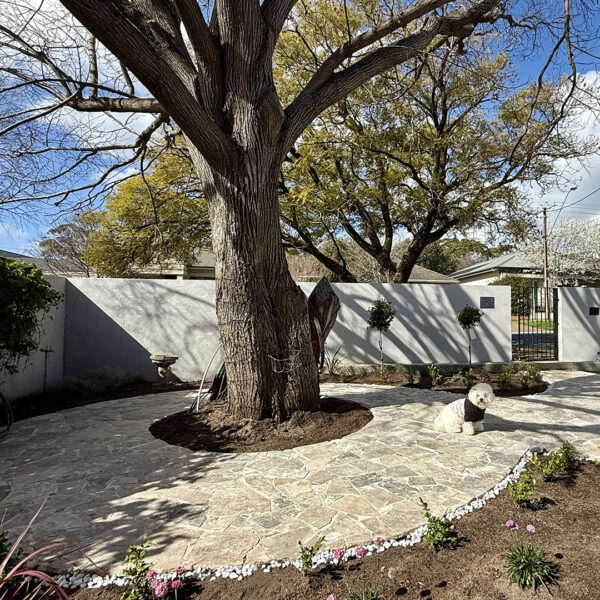 Travertine Crazy Paving Silver